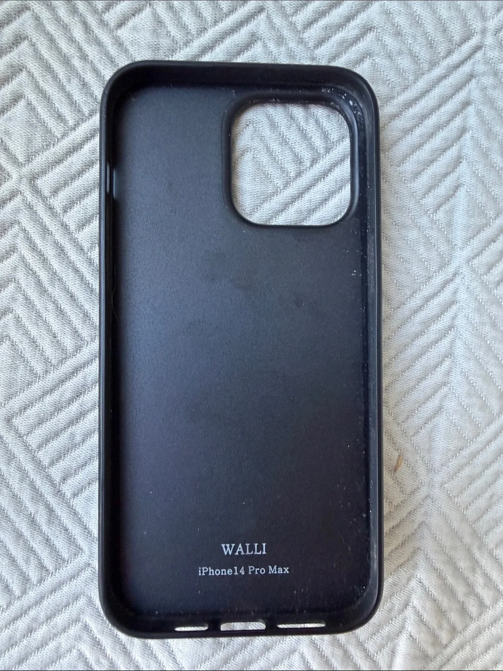 Leopard Print Walli iPhone 14 Pro Max Case with Card Strap
